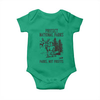 Protect National Parks Baby Onesie Support Parks Not Profits Deer