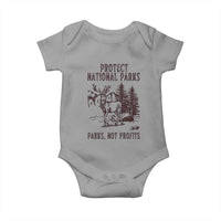 Protect National Parks Baby Onesie Support Parks Not Profits Deer
