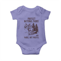 Protect National Parks Baby Onesie Support Parks Not Profits Deer