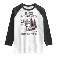 Protect National Parks Raglan Shirt Support Parks Not Profits Deer