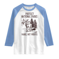 Protect National Parks Raglan Shirt Support Parks Not Profits Deer