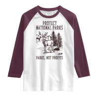 Protect National Parks Raglan Shirt Support Parks Not Profits Deer