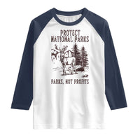 Protect National Parks Raglan Shirt Support Parks Not Profits Deer