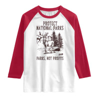 Protect National Parks Raglan Shirt Support Parks Not Profits Deer