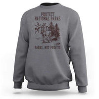 Protect National Parks Sweatshirt Support Parks Not Profits Deer