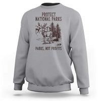 Protect National Parks Sweatshirt Support Parks Not Profits Deer