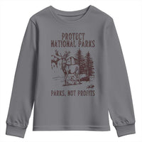 Protect National Parks Youth Sweatshirt Support Parks Not Profits Deer