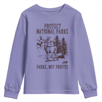 Protect National Parks Youth Sweatshirt Support Parks Not Profits Deer