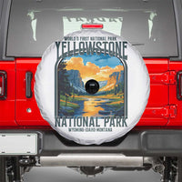 Yellowstone National Park Spare Tire Cover Worlds First NP Retro Vintage Graphic