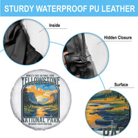 Yellowstone National Park Spare Tire Cover Worlds First NP Retro Vintage Graphic