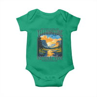 Yellowstone National Park Baby Onesie Worlds First NP Retro Vintage Graphic