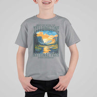 Yellowstone National Park T Shirt For Kid Worlds First NP Retro Vintage Graphic
