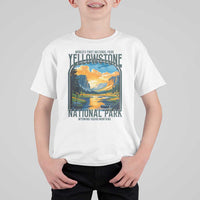 Yellowstone National Park T Shirt For Kid Worlds First NP Retro Vintage Graphic