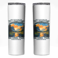 Yellowstone National Park Skinny Tumbler Worlds First NP Retro Vintage Graphic