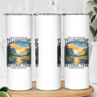 Yellowstone National Park Skinny Tumbler Worlds First NP Retro Vintage Graphic