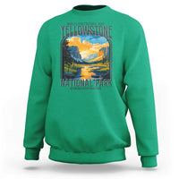 Yellowstone National Park Sweatshirt Worlds First NP Retro Vintage Graphic