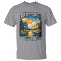 Yellowstone National Park T Shirt Worlds First NP Retro Vintage Graphic
