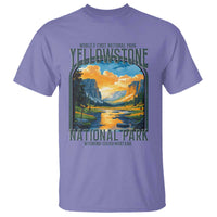 Yellowstone National Park T Shirt Worlds First NP Retro Vintage Graphic