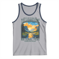 Yellowstone National Park Tank Top Worlds First NP Retro Vintage Graphic