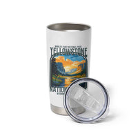 Yellowstone National Park Tumbler Cup Worlds First NP Retro Vintage Graphic