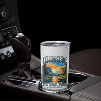 Yellowstone National Park Tumbler Cup Worlds First NP Retro Vintage Graphic