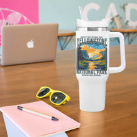 Yellowstone National Park Tumbler With Handle Worlds First NP Retro Vintage Graphic
