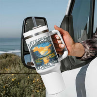 Yellowstone National Park Tumbler With Handle Worlds First NP Retro Vintage Graphic