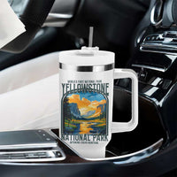 Yellowstone National Park Tumbler With Handle Worlds First NP Retro Vintage Graphic