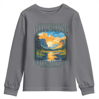 Yellowstone National Park Youth Sweatshirt Worlds First NP Retro Vintage Graphic
