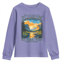 Yellowstone National Park Youth Sweatshirt Worlds First NP Retro Vintage Graphic