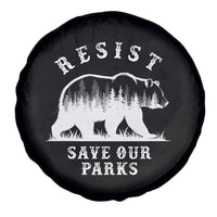 Resist Save Our Parks Spare Tire Cover Bear US National Parks Wildlife Nature