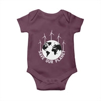 Save Our Planet Baby Onesie Wind Power Electricity Earth Day 2025