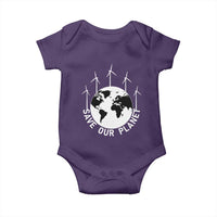 Save Our Planet Baby Onesie Wind Power Electricity Earth Day 2025