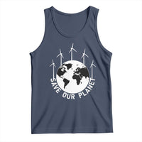 Save Our Planet Tank Top Wind Power Electricity Earth Day 2025
