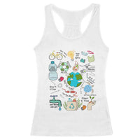 Save The Planet Racerback Tank Top Earth Day Protect Nature Environmental Recycling