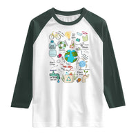Save The Planet Raglan Shirt Earth Day Protect Nature Environmental Recycling