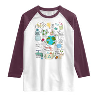 Save The Planet Raglan Shirt Earth Day Protect Nature Environmental Recycling