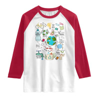 Save The Planet Raglan Shirt Earth Day Protect Nature Environmental Recycling