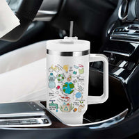 Save The Planet Tumbler With Handle Earth Day Protect Nature Environmental Recycling