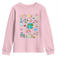 Save The Planet Youth Sweatshirt Earth Day Protect Nature Environmental Recycling
