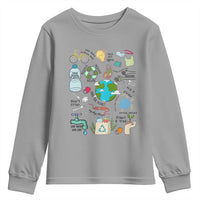 Save The Planet Youth Sweatshirt Earth Day Protect Nature Environmental Recycling