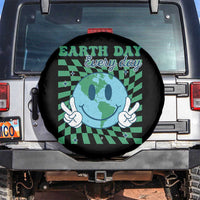 Earth Day Everyday Spare Tire Cover Smile Face Hippie Planet Anniversary