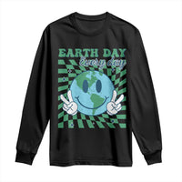 Earth Day Everyday Long Sleeve Shirt Smile Face Hippie Planet Anniversary