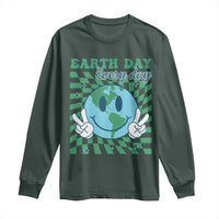 Earth Day Everyday Long Sleeve Shirt Smile Face Hippie Planet Anniversary