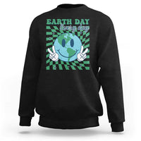 Earth Day Everyday Sweatshirt Smile Face Hippie Planet Anniversary