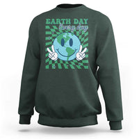 Earth Day Everyday Sweatshirt Smile Face Hippie Planet Anniversary