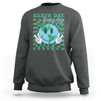 Earth Day Everyday Sweatshirt Smile Face Hippie Planet Anniversary