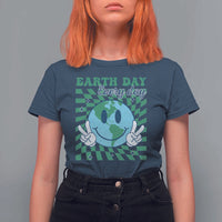 Earth Day Everyday T Shirt For Women Smile Face Hippie Planet Anniversary