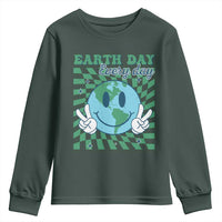 Earth Day Everyday Youth Sweatshirt Smile Face Hippie Planet Anniversary