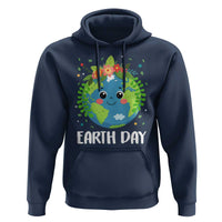 Happy Earth Day Hoodie Cute Earth With Floral